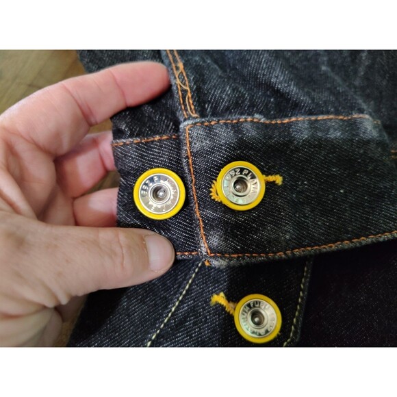 Rare Platinum Fubu Limited Edition Muhammad Ali Black Denim Jacket Large 16-18 - Picture 5 of 10